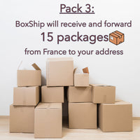 PACK 3 - Boxship will receive and forward 15 packages
