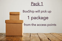 Pack 1 - BoxShip will pick up 1 package from the access point