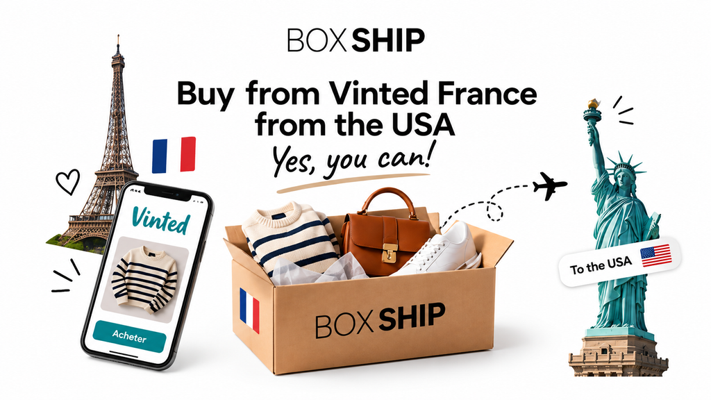 How to Buy from Vinted France from the USA | BoxShip