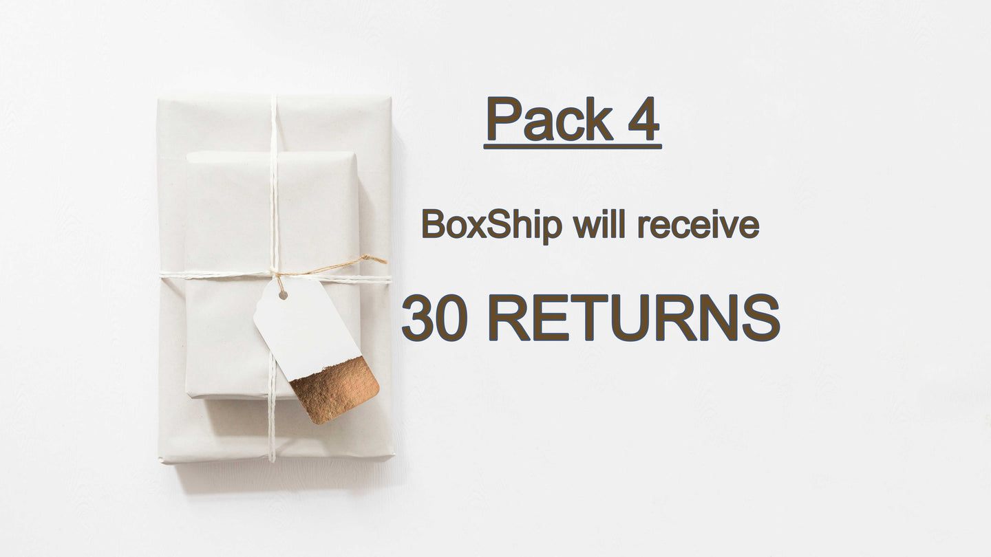 Pack 4 - We will receive 30 product returns