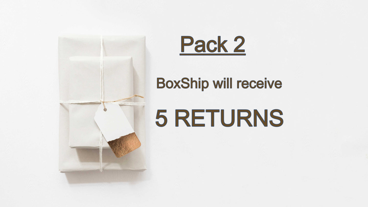 Pack 2 - We will collect 5 return parcels