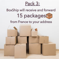 PACK 3 - Boxship will receive and forward 15 packages