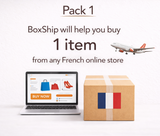 PACK 1 - Boxship will help you buy 1 item from any French or European online store