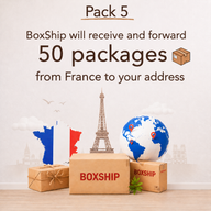 PACK 5 - Boxship will receive and forward 50 packages