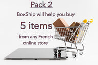 PACK 2 - Boxship will help you buy 5 items from any French or European online store